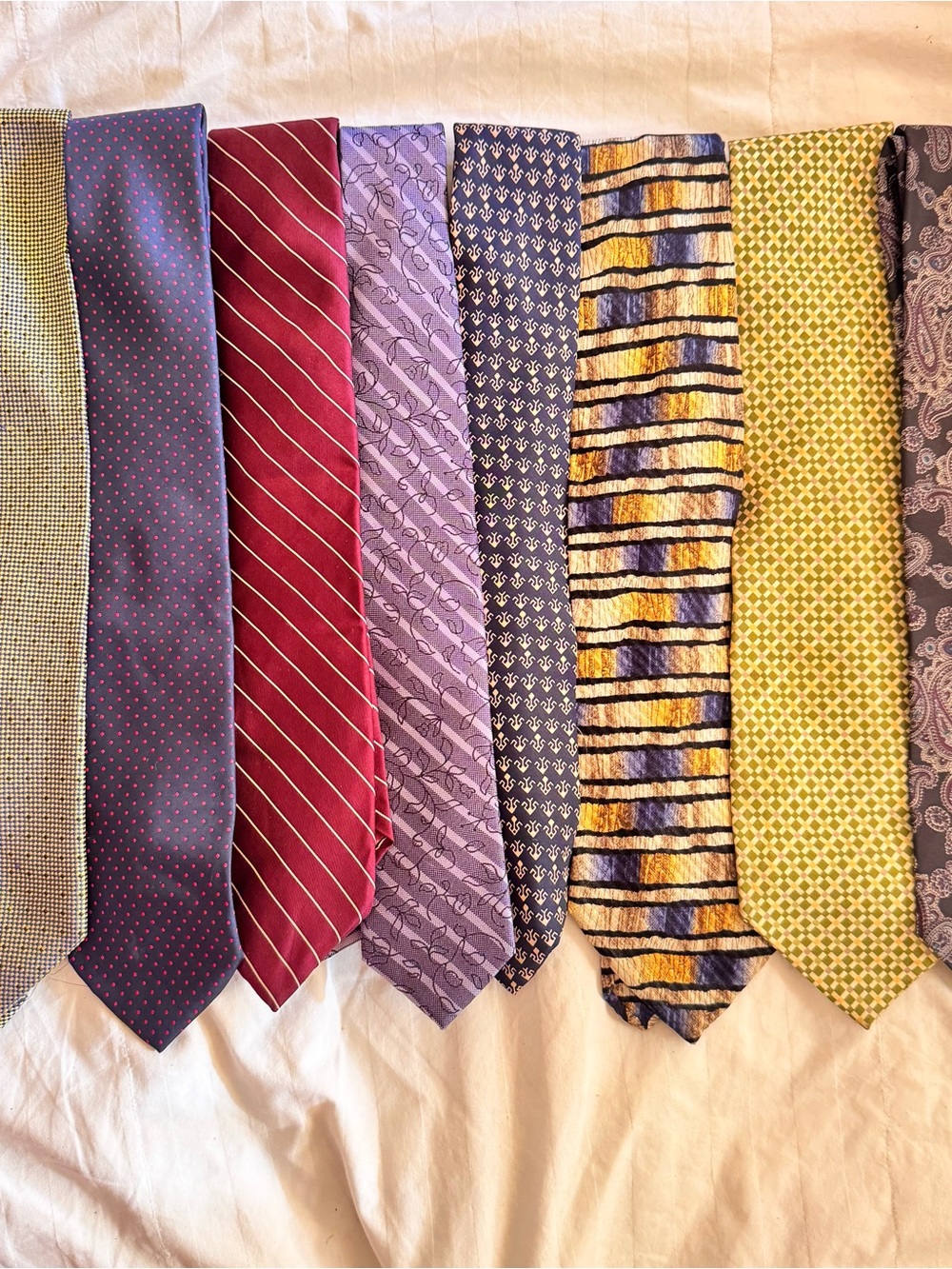Men’s Silk Ties Bundle of 8 Assorted Neckties Various Brands
